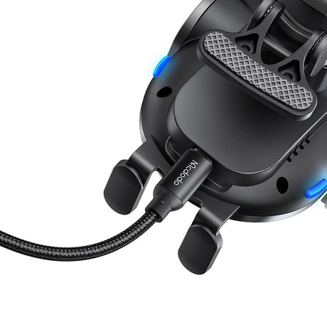 Suport Mcdodo with Wireless Charging (CH-1600), for Air Vent/Dashboard, Dual Coil, Qi2 15W, One-Hand Operation, Negru