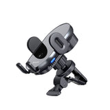 Suport Mcdodo with Wireless Charging (CH-1600), for Air Vent/Dashboard, Dual Coil, Qi2 15W, One-Hand Operation, Negru