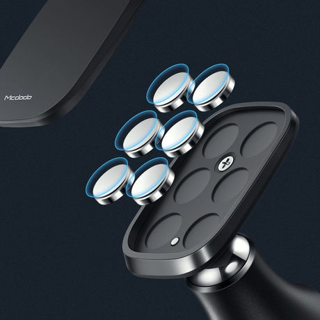 Suport Mcdodo Magnetic (CM-8490), for Dashboard, 360° Rotation, Super Strong Adhesion, Aluminium Alloy, Negru