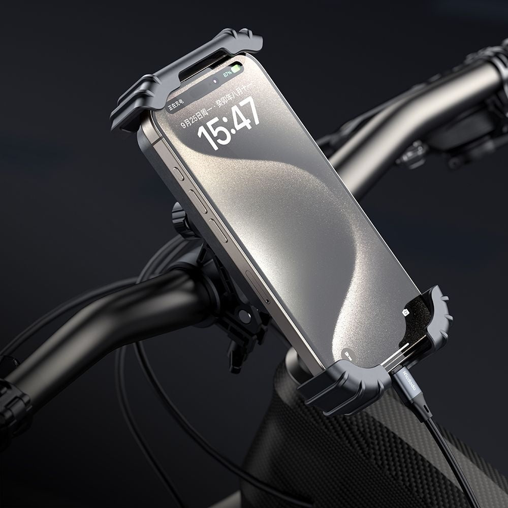 Suport Mcdodo Bike Basalt Series (CM-5240), for Bicycle/Motocycle, 360° Adjustment, 4.2 - , Negru