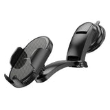 Suport Borofone Charm (BH73), with Suction Cup, for Dashboard/Windshield, 360° Adjust, Universal, Telescopic Arm, Negru