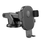 Suport Borofone Grand (BH93), with Suction Cup, for Dashboard/Windshield, 360° Adjust, Telescopic Arm, 4.5–7", Negru