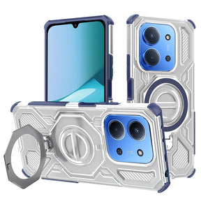 Husa de protectie Techsuit Carbon Shield PRO compatibil cu Xiaomi Redmi 15C 4G / Redmi 15C 5G / Poco C85 4G, Albastru Transparent