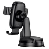 Suport Borofone Follower Gravity (BH130), for Dashboard/Windshield, 360° Adjust, ABS, Silicone, 6.1-7", Negru