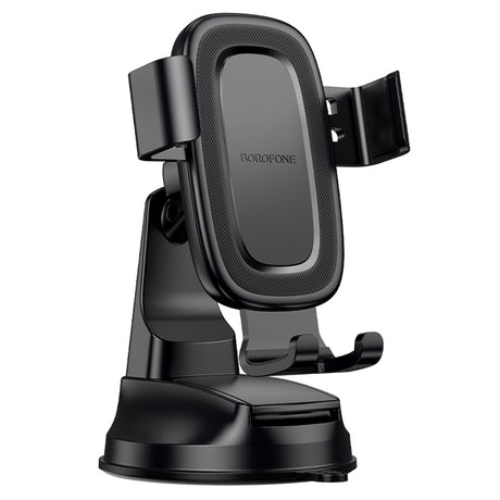 Suport Borofone Follower Gravity (BH130), for Dashboard/Windshield, 360° Adjust, ABS, Silicone, 6.1-7", Negru