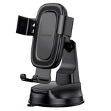 Suport Borofone Follower Gravity (BH130), for Dashboard/Windshield, 360° Adjust, ABS, Silicone, 6.1-7", Negru