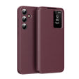 Husa de protectie Techsuit SmartView Series compatibil cu Samsung Galaxy S25 FE, Rosu