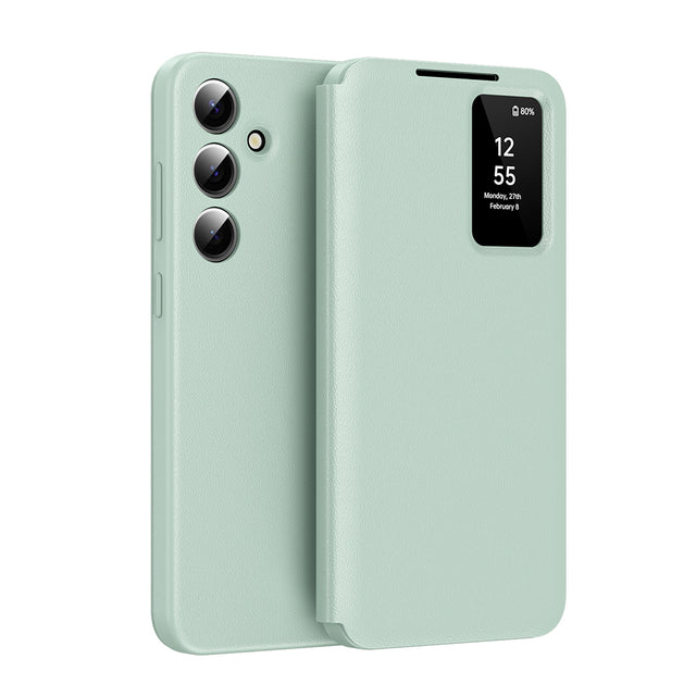 Husa de protectie Techsuit SmartView Series compatibil cu Samsung Galaxy S25 FE, Verde