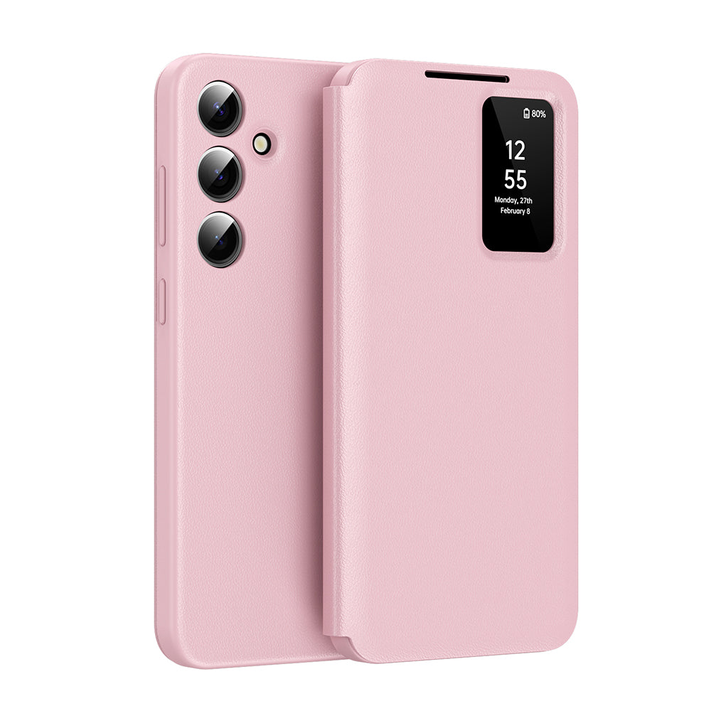 Husa de protectie Techsuit SmartView Series compatibil cu Samsung Galaxy S25 FE, Roz