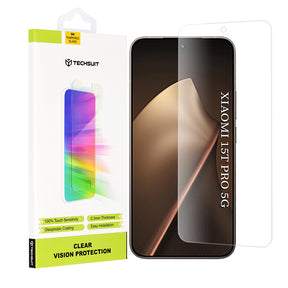Folie de protectie Techsuit Clear Vision Glass compatibil cu Xiaomi 15T Pro, Transparent