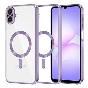 Husa de protectie Techsuit Luxury Crystal MagSafe compatibil cu Samsung Galaxy A07 4G, Mov Deschis