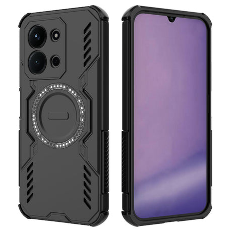 Husa de protectie Techsuit ArmorMag compatibil cu Xiaomi Redmi 15C 4G / Redmi 15C 5G, Negru