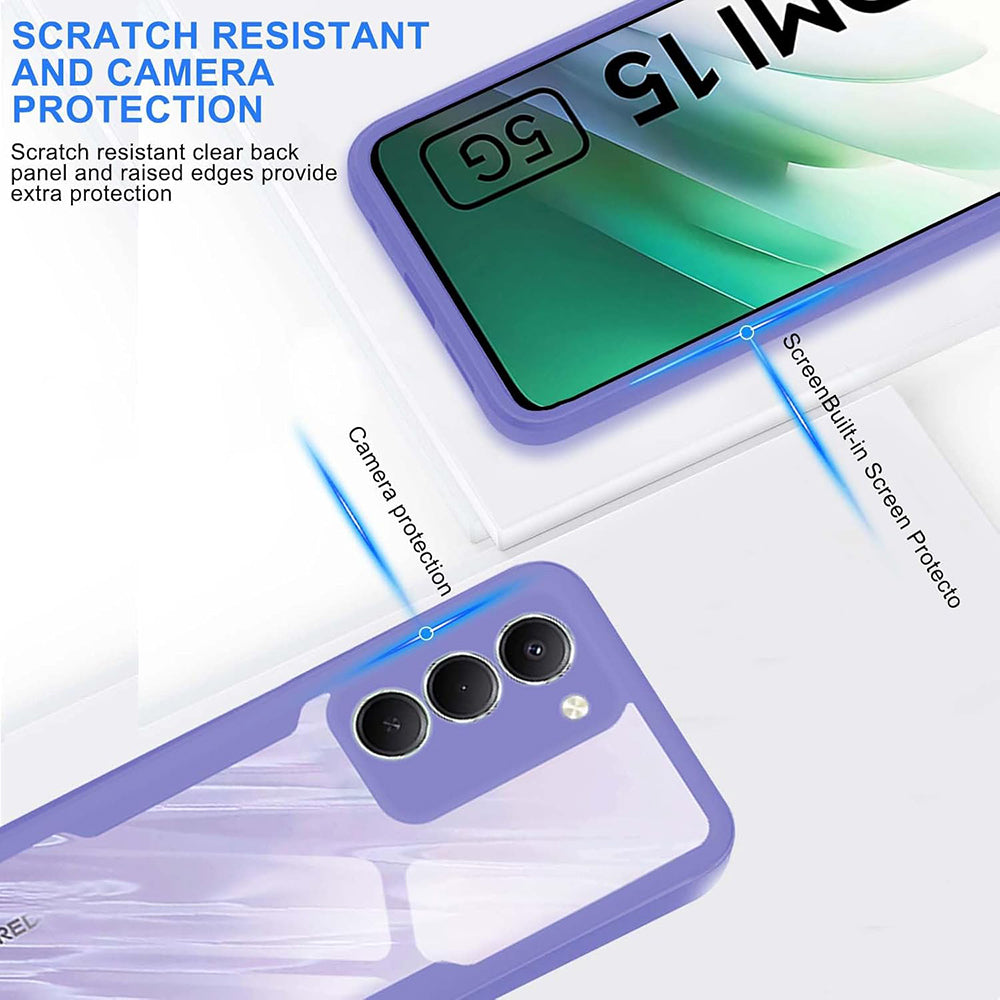 Folie de protectie Techsuit ColorVerse 360 Series + compatibil cu Xiaomi Redmi 15 4G / Redmi 15 5G, Mov