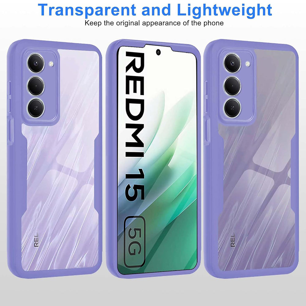 Folie de protectie Techsuit ColorVerse 360 Series + compatibil cu Xiaomi Redmi 15 4G / Redmi 15 5G, Mov