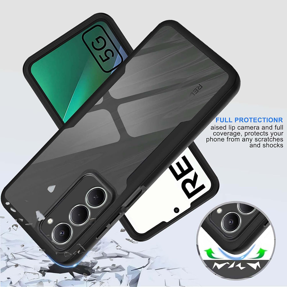 Folie de protectie Techsuit ColorVerse 360 Series + compatibil cu Xiaomi Redmi 15 4G / Redmi 15 5G, Negru