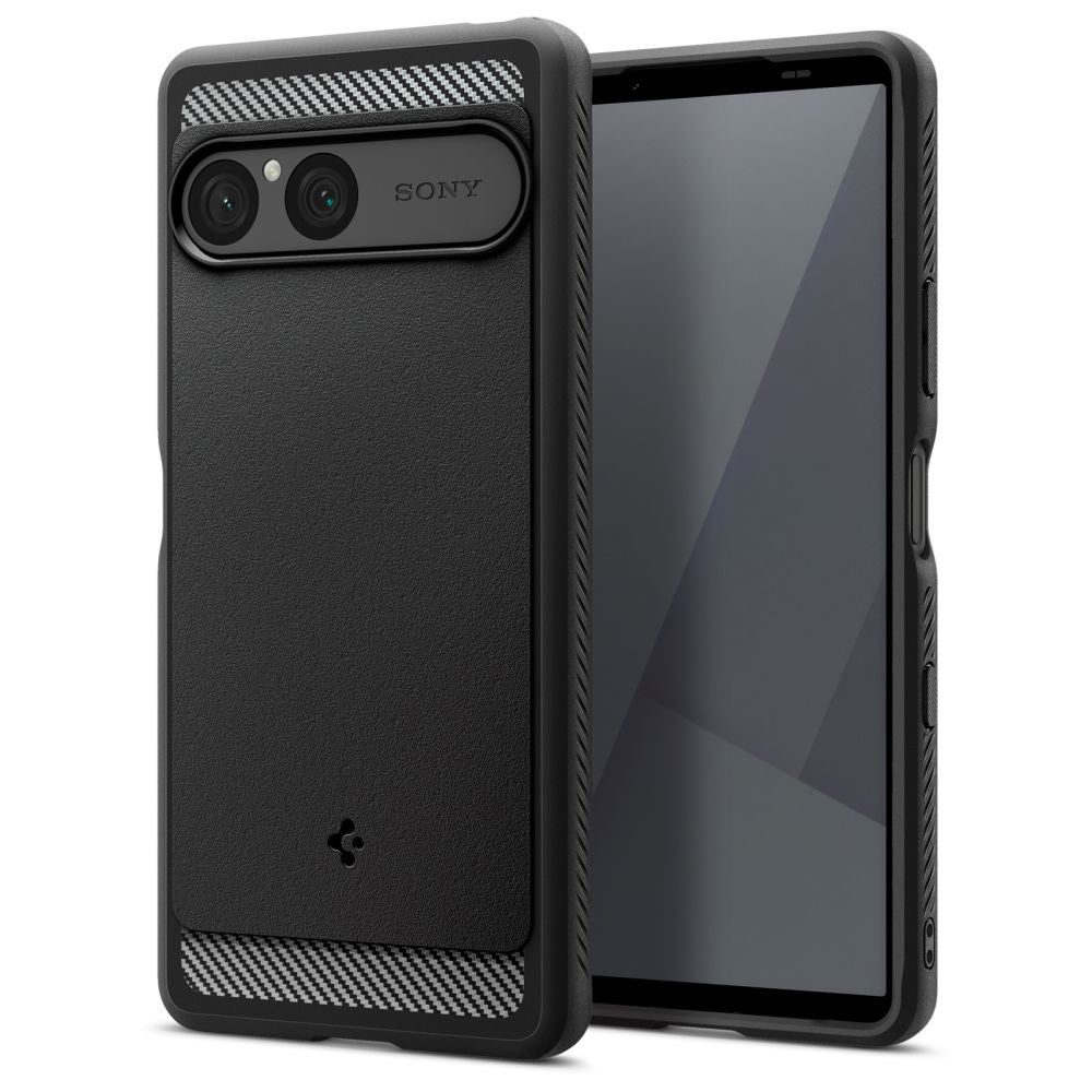 Husă Spigen Rugged Armor neagră pentru Sony Xperia 10 VII