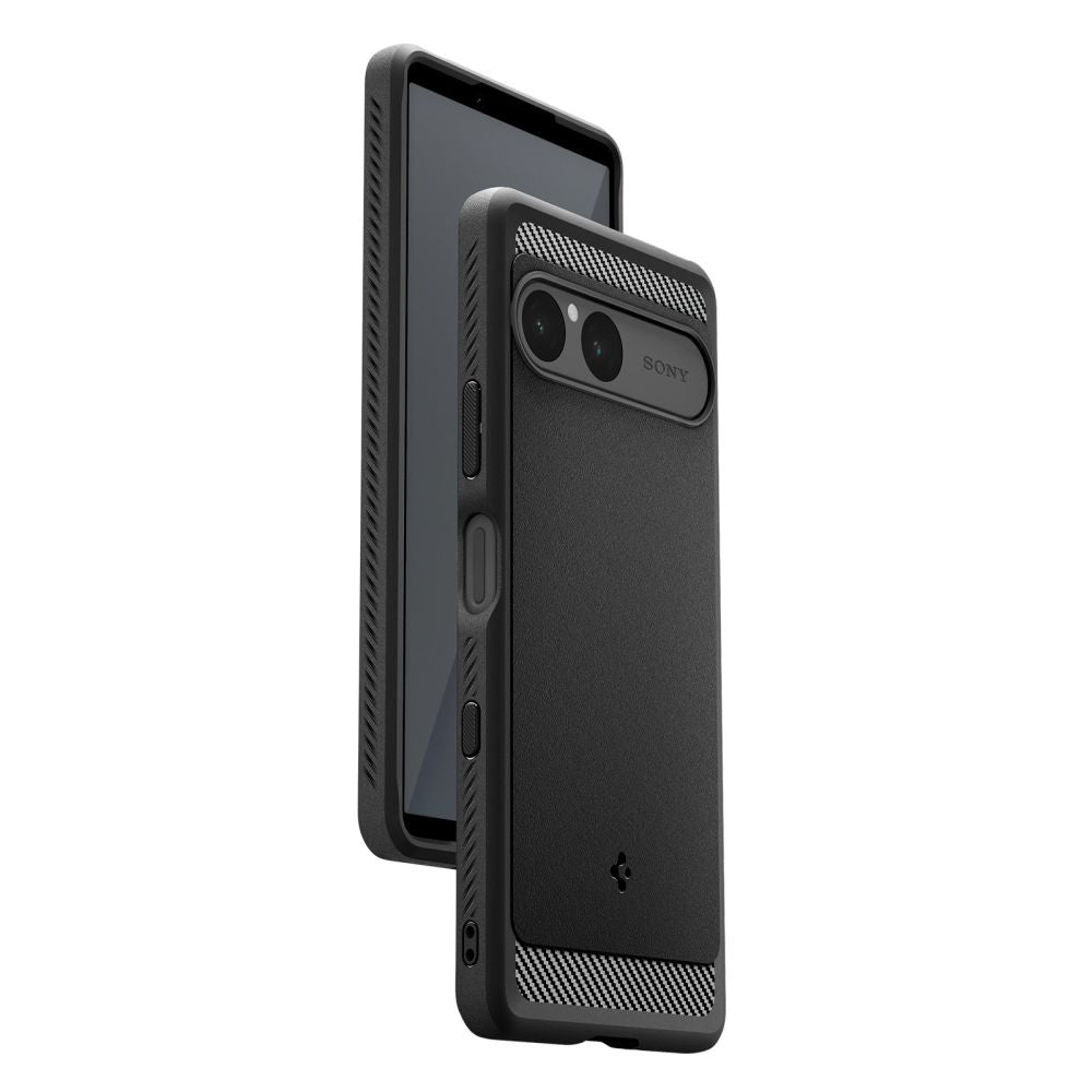 Husă Spigen Rugged Armor neagră pentru Sony Xperia 10 VII