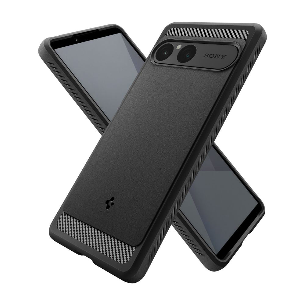 Husă Spigen Rugged Armor neagră pentru Sony Xperia 10 VII