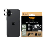 Folie de protectie PanzerGlass® Hoops® Camera Lens compatibil cu iPhone 16 / iPhone 16 Plus, Negru