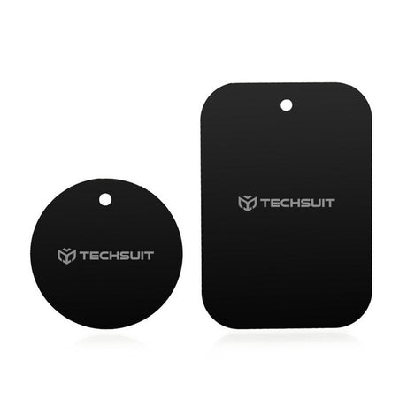 Suport Techsuit (set de 2) Metal Plate (MP03), with Matte Cover Paint, Negru