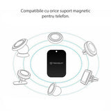 Suport Techsuit (set de 2) Metal Plate (MP03), with Matte Cover Paint, Negru