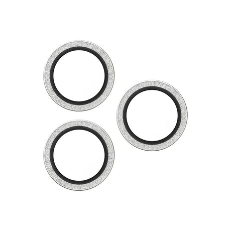 Folie de protectie PanzerGlass® Hoops® Camera Lens compatibil cu iPhone 17 Pro / iPhone 17 Pro Max / iPhone 16 Pro / iPhone 16 Pro Max, Glitter Silver
