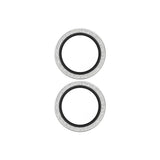 Folie de protectie PanzerGlass® Hoops® Camera Lens compatibil cu iPhone 17 / iPhone 16 / iPhone 16 Plus, Glitter Silver