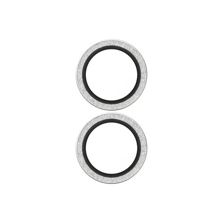 Folie de protectie PanzerGlass® Hoops® Camera Lens compatibil cu iPhone 17 / iPhone 16 / iPhone 16 Plus, Glitter Silver