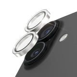 Folie de protectie PanzerGlass® Hoops® Camera Lens compatibil cu iPhone 17 / iPhone 16 / iPhone 16 Plus, Glitter Silver