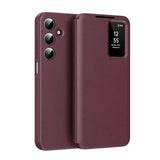 Husa de protectie Techsuit SmartView Series compatibil cu Samsung Galaxy A17 5G / A17 4G / A26 5G / M17 / F17, Rosu
