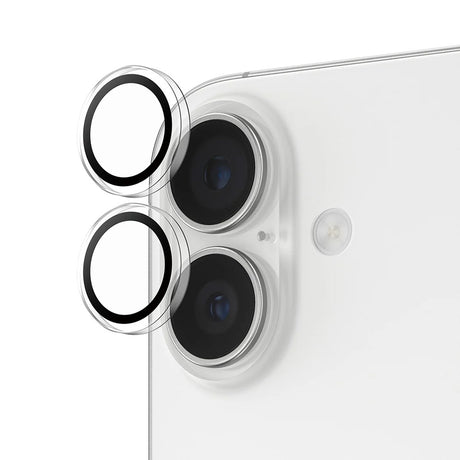 Folie de protectie PanzerGlass® Hoops® Camera Lens compatibil cu iPhone 17 / iPhone 16 / iPhone 16 Plus, Transparent