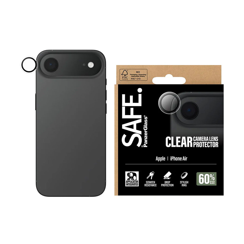 Folie de protectie PanzerGlass® SAFE. Camera Lens compatibil cu iPhone 17 Air, Transparent
