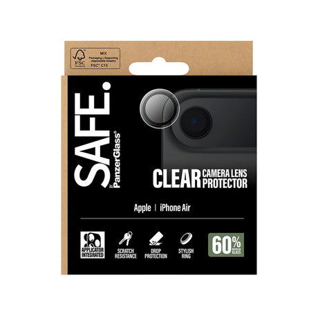 Folie de protectie PanzerGlass® SAFE. Camera Lens compatibil cu iPhone 17 Air, Transparent
