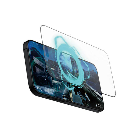 Folie de protectie PanzerGlass® Ultra-Wide Fit Gaming compatibil cu iPhone 16 Pro Max, Negru Mat