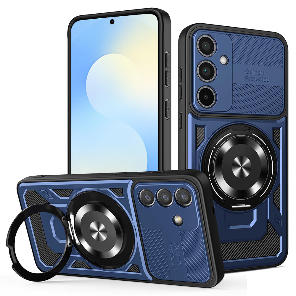 Husa de protectie Techsuit RuggedCam compatibil cu Samsung Galaxy S25 FE, Albastru
