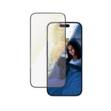 Folie de protectie PanzerGlass® Ultra-Wide Fit EyeCare compatibil cu iPhone 16 / iPhone 15, Negru