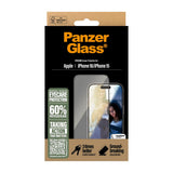 Folie de protectie PanzerGlass® Ultra-Wide Fit EyeCare compatibil cu iPhone 16 / iPhone 15, Negru