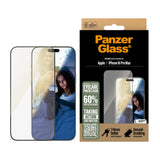 Folie de protectie PanzerGlass® Ultra-Wide Fit EyeCare compatibil cu iPhone 16 Pro Max, Negru