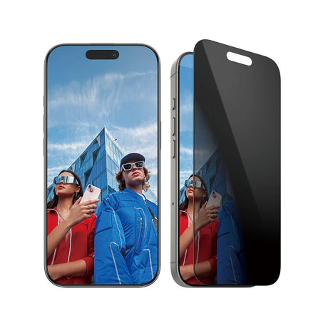 Folie de protectie PanzerGlass® Ultra-Wide Fit Privacy w. EasyAligner compatibil cu iPhone 16 Pro, Negru
