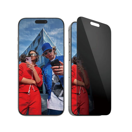 Folie de protectie PanzerGlass® Ultra-Wide Fit Privacy w. EasyAligner compatibil cu iPhone 16 Pro Max, Negru