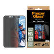 Folie de protectie PanzerGlass® Ultra-Wide Fit Privacy w. EasyAligner compatibil cu iPhone 16 Pro Max, Negru