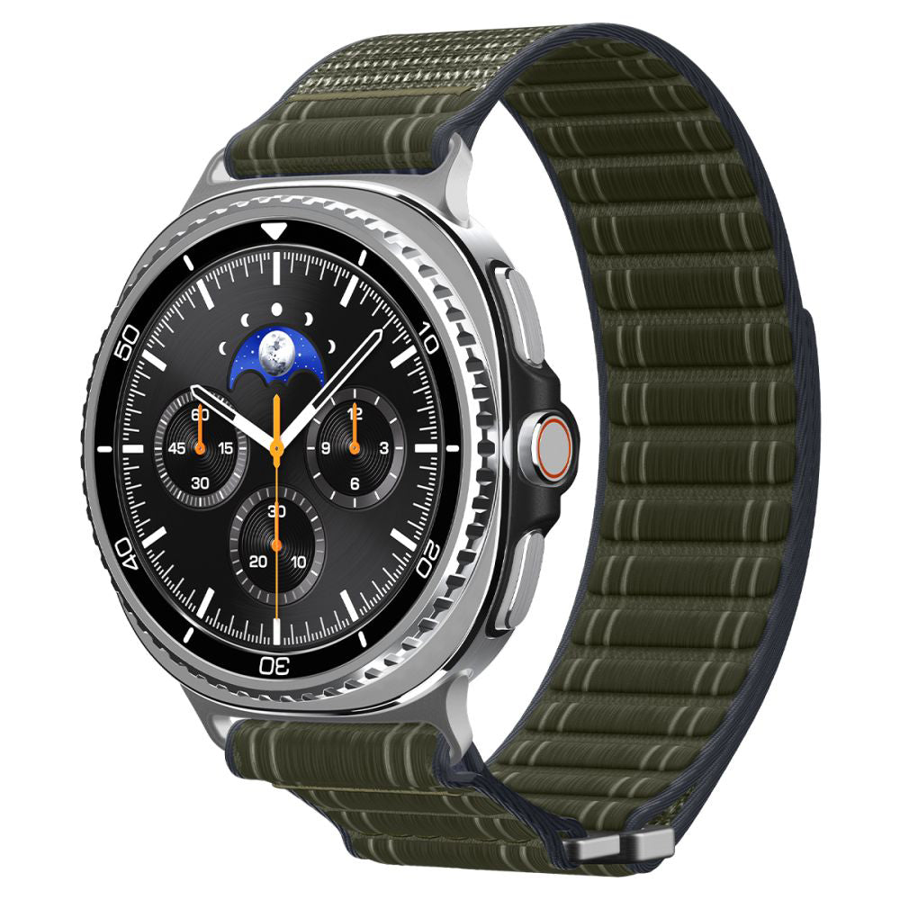 Curea smartwatch Spigen Watchband WBF0 (AMP10154) compatibil cu Samsung Galaxy Watch8 40mm/Watch8 44mm/Watch8 Classic, Verde