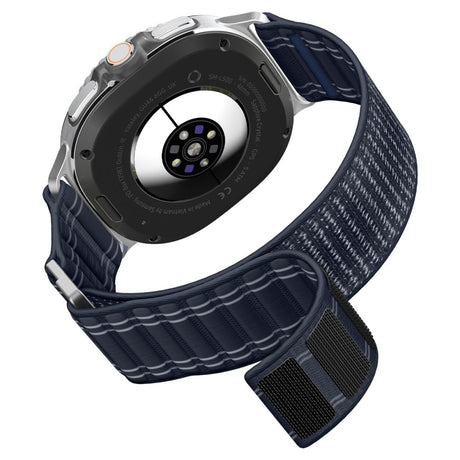 Curea smartwatch Spigen Watchband WBF0 (AMP10155) compatibil cu Samsung Galaxy Watch8 40mm/Watch8 44mm/Watch8 Classic, Bleumarin