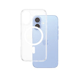 Husa de protectie PanzerGlass® HardCase White MagSafe Series compatibil cu iPhone 16, Transparent