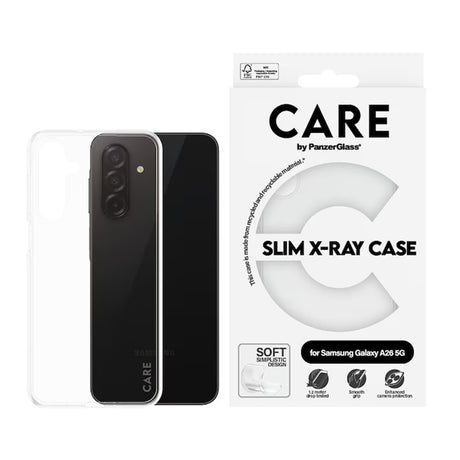 Husa de protectie PanzerGlass® CARE Fashionable compatibil cu Samsung Galaxy A26 5G, Transparent