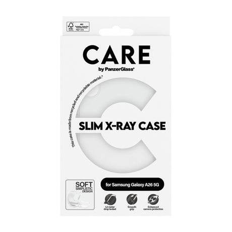 Husa de protectie PanzerGlass® CARE Fashionable compatibil cu Samsung Galaxy A26 5G, Transparent