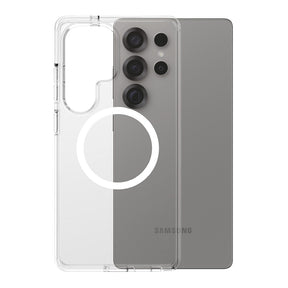 Husa de protectie PanzerGlass® CARE Flagship Urban Combat White Qi Compatible compatibil cu Samsung Galaxy S25 Ultra, Transparent