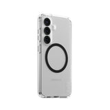 Husa de protectie PanzerGlass® CARE Flagship Urban Combat Black Qi Compatible compatibil cu Samsung Galaxy S25, Transparent