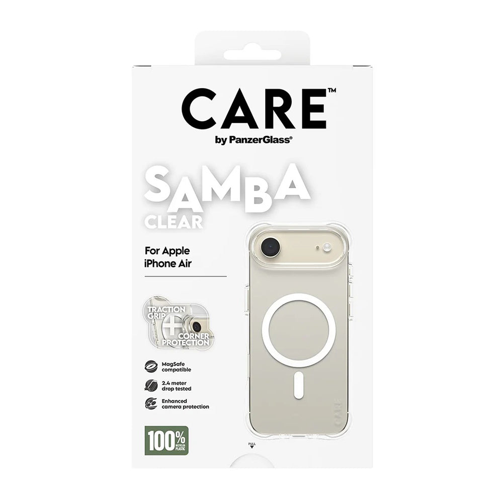 Husa de protectie PanzerGlass® CARE Fashionable w. White MagSafe compatibil cu iPhone 17 Air, Transparent