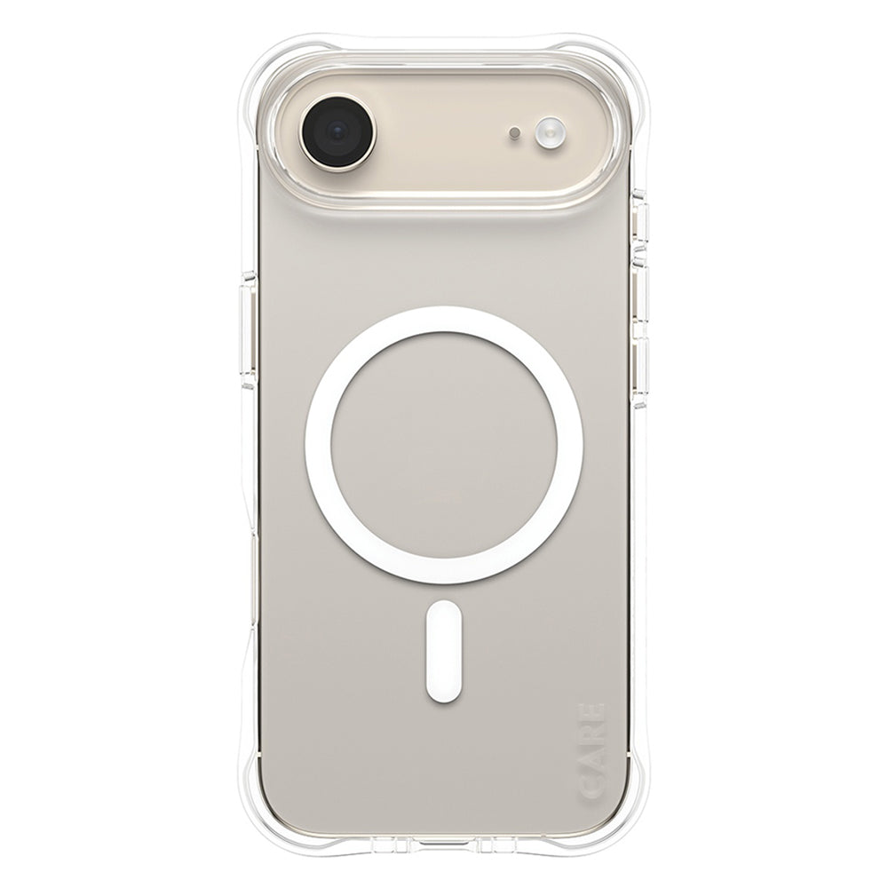 Husa de protectie PanzerGlass® CARE Fashionable w. White MagSafe compatibil cu iPhone 17 Air, Transparent